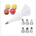 Miniatyrbilde 1 av 4: Kakepyntsett, 8 deler rustfritt stål DIY-sett, 6 dyser, 1