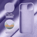 Miniatyrbilde 4 av 5: Designet for iPhone 13 Etui, Lilla Silikon Ultra Tynn Shockpro