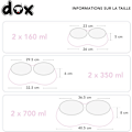Miniatyrbilde 5 av 5: Dobbel hundematbolle, sklisikker - Mange farger og størrelser - for små, mellomstore