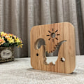 Miniatyrbillede 4 af 5: 3D Dinosaur Klo USB Natlampe i Træ