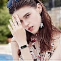 Miniatyrbillede 4 af 5: Til Xiaomi Smart Band 8 Ægte Læderrem med Sort Urkasse Style C