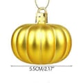 Pikkukuva 2 / 5: Halloween-kummitusjuhlan kurpitsariipus joulupallokoriste palloriipus painettu mattavärinen pallo 12 kpl Gold