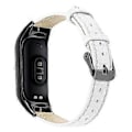 Miniatyrbillede 1 af 5: Til Xiaomi Smart Band 8 Ægte Læderrem med Sort Urkasse Style A