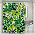 Miniatyrbild 1 av 5: Kaktus Blad Mönster Hållbar Polyester Duschdraperi med 12