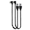 Miniatyrbilde 2 av 5: USB 2.0 Hann til USB C Datakabel Rett Hode/90 Graders Vinklet Flat Kabel For Nettbrett Telefoner 480Mbps Dataoverføring 0.3m Upward bend