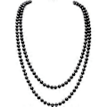 Pikkukuva 1 / 5: Pitkä helmikaulakoru, tekohelmikaulakorusetti, helmikoristeinen pitkä helmikaulakoru, 1920-luvun Gatsby-asuste