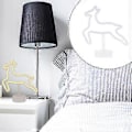 Miniatyrbillede 4 af 4: 1 stk. Jule LED Elg Lille Natlampe Skrivebordslys Dekor (Varm Hvid)