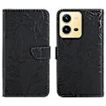 Pikkukuva 1 / 5: HT03 Nahkakotelo vivo X80 Lite/V25 5G -puhelimelle Black