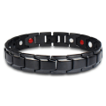 Miniatyrbilde 3 av 4: Svart+sølv 2-delt sett, populært avtagbart magnetarmbånd, Eur