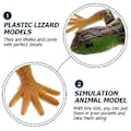 Miniatyrbild 2 av 3: Reptichip Färgglada Reptilödlor Ödla Actionfigur Reptilleksaker Falsk Ödla Konstgjord Reptilödla Leksaksödla