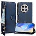 Miniatyrbillede 2 af 5: Til OnePlus Ace 5 Pro 5G/OnePlus 13R 5G Etui Lynlåslomme Flere Kortpladser Læder Telefon Cover Blue
