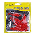 Miniatyrbilde 4 av 5: SO103 10 STK 5cm/1g Gecko-formet Simuleringsfisk Agn Mykt Agn for Fiske Red
