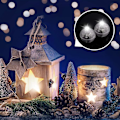 Miniatyrbillede 3 af 5: 50 stk., varm hvide mini LED-lys, balloner, hvide LED-balloner