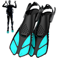 Miniatyrbilde 1 av 4: Snorkling / Apnea / Dykking Fullfotsfinner Voksen Justerbar Snøring