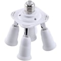 Miniatyrbilde 1 av 5: 5 i 1 E27-sokkelsplitteradapter