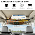 Miniatyrbillede 2 af 5: Bil Tag Cargo Net Lomme, 31\"x21\" Justerbar Dobbeltlags Me