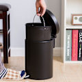 Miniatyrbilde 4 av 5: Pedal Bin, Metall, Svart,
