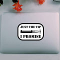 Miniatyrbild 5 av 5: 4-pack Bullet Just The Tip I Promise Vinyldekal - Bil T