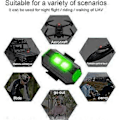 Miniatyrbillede 5 af 5: LED Fly Strobe Lys, Mini Drone Strobe Lys, Drone Anti-kollisionslys, Multifunktionel Lommelygte til RC Motorcykel Bil, Udendørs Cykel