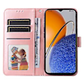 Miniatyrbillede 4 af 5: Solsikke Læder Telefon Cover Til Huawei nova Y61 Rose Gold