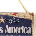 Miniatyrbild 4 av 5: 4 juli Träplakett Hängande Skylt Väggdekorationer Dörrhängare Amerika Självständig(F) F