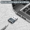 Pikkukuva 3 / 5: 3 kappaletta USB C naaras - USB uros -sovitin, tyyppi C - A -laturikaapeli