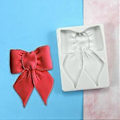 Miniatyrbillede 2 af 5: Sløjfeformede DIY silikonechokoladeforme, geléforme, fondantforme, slikforme, perfekte gaver til gør-det-selv-bageentusiaster