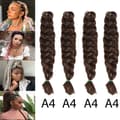 Fyra delar fläthår set, Jumbo fläthår extensions, Br