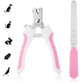 Miniatyrbillede 1 af 5: 1 stk. (Pink) Professionel Negleklipper til kæledyr, Neglefil til hunde og katte
