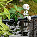 Miniatyrbilde 2 av 5: 1 stk. Resin fiskeskalle håndverk ornament Halloween dekorasjon hel