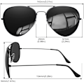 Pikkukuva 5 / 5: Musta kehys - Fly Polarized aurinkolasit miehille ja naisille Premium