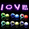 Miniatyrbilde 5 av 5: 10 stk. LED Undervannslys, Vanntette Multi-Fargede Lys, SMD 3528 RGB Stemningslys med Infrarød Fjernkontroll for Vaser, Boller, Basseng