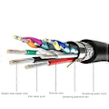 Miniatyrbilde 3 av 5: Data Sync USB 2.0 Forlengerkabel USB Skjøteledning Med PÅ AV Bryterindikator for PC USB Vifte LED Lampe 100cm