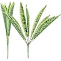Miniatyrbilde 2 av 2: 2 stk. Kunstig Slangeplante Falsk Sansevieria Kunstige Potteplanter for Innendørs Utendørs