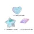 Miniatyrbild 3 av 5: 50 st/förpackning Romber Nagelberlocker Hjärtan Nagelkonst Berlocker Manikyr Tillbehör Stjärna Nagel Strass Berlocker DIY Nagelmaterial Star