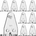 Miniatyrbilde 1 av 5: 12 stk Hold Down Brakett for 1\" Mini Persienner Bunn Skinne Hold Klips