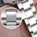 Miniatyrbillede 3 af 5: Herre Business Armbåndsur Rustfrit Stål Quartz Vandtæt Selvlysende Armbåndsure White