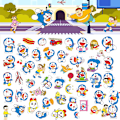 Pikkukuva 1 / 5: 50 Doraemon-animetarraa, vedenpitävä tarra rullalautaan