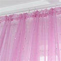 Miniatyrbillede 4 af 5: 1 stk. - 100 * 200 cm (Pink) Voile Gardin Romantisk Sølv