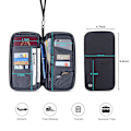 Miniatyrbilde 3 av 5: RFID-blokkerende reisepassholder for menn og kvinner, Rfid-Bla