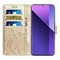 Pikkukuva 2 / 5: Motorola Moto G85 5G/S50 Neo 5G -kotelo PU-nahkainen puhelinlompakkokotelo hihnalla Style H