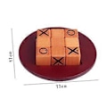 Miniatyrbild 4 av 5: Tic TAC Toe Spel Kryss och Nollor Bondgårdsdekor Klassiska Brädspel Soffbordsspel för Barn Utomhus Inomhus Gåvor (Small)