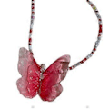 Pikkukuva 1 / 5: Vintage Butterfly -riipus kaulakoru Temperamenttinen choker Muotikorut Solisluuketju Y2K Värikäs helmiriipus kaulakoru