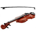 Miniatyrbild 3 av 4: 1 Set Stränginstrument Modell Simulerad Violin Leksak Realistiskt Musikinstrument