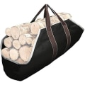 Miniatyrbilde 1 av 5: 1PC Canvas Log Bag Peis Ved Oppbevaringspose Stor Kapasitet