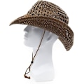 Miniatyrbild 5 av 5: Vuxen Solhatt i Halm, Western Cowboyhatt, Kaffe