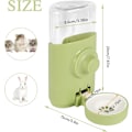 Miniatyrbillede 4 af 5: Automatisk vanddispenser til kæledyr, vanddispenser til kaniner, hængende vandfontæne 600 ml dispenser, til kanin chinchilla marsvin pindsvin