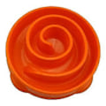 Miniatyrbild 1 av 5: Matskål för husdjur, anti-kvävningsskål för hundar, kattskål, skål för långsam matning, skål för långsam matning (orange S)