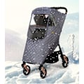 Miniatyrbillede 2 af 5: Grå regnslag til babystroller, babyrejse vejrskærm, Pushch