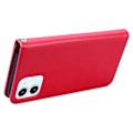 Pikkukuva 4 / 5: Ruusuaiheinen nahkakotelo iPhone 12:lle Red